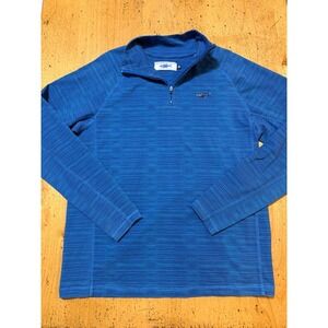 Menemsha Blues Marthas Vineyard Quarter Zip Mens Medium 1/4 Zip Pullover Fish